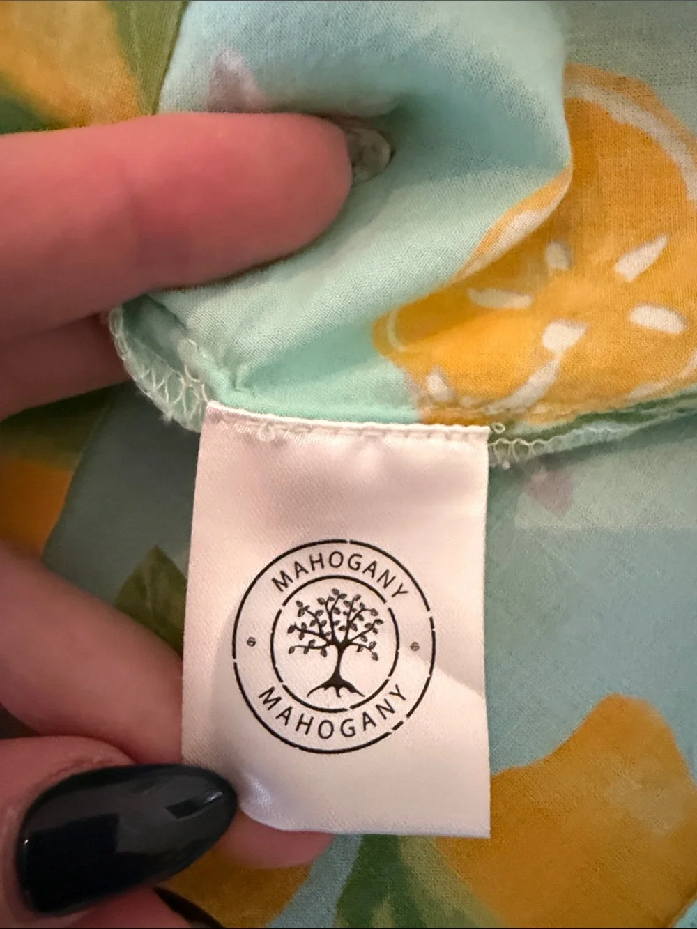 Crafted by MAHOGANY Mint-Teal Lemon Print Short Pajama Set